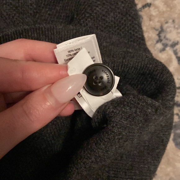 Cashmere Blend Sweater with suede detailing - Picture 7 of 8